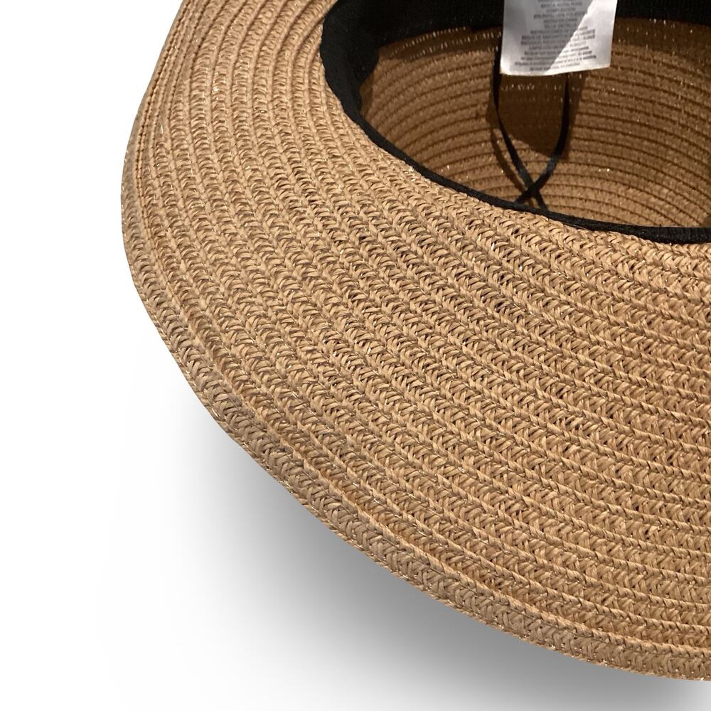 Rose Applique Paper Straw Sun Hat - Picture 6 of 9